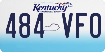 KY license plate 484VFO