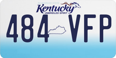 KY license plate 484VFP