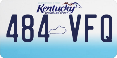 KY license plate 484VFQ