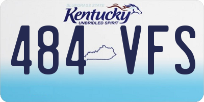 KY license plate 484VFS