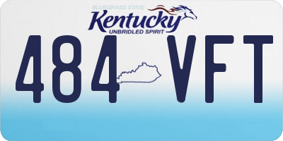 KY license plate 484VFT
