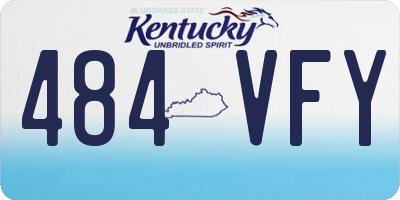 KY license plate 484VFY