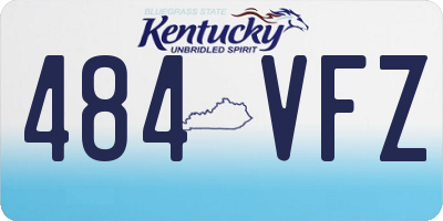 KY license plate 484VFZ