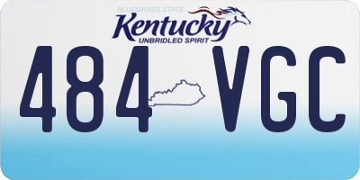 KY license plate 484VGC