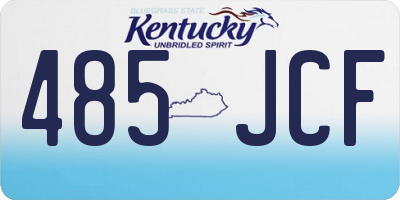 KY license plate 485JCF