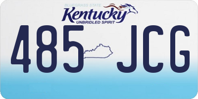 KY license plate 485JCG