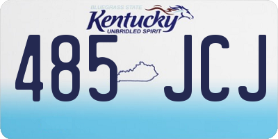 KY license plate 485JCJ