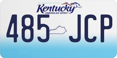 KY license plate 485JCP