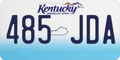 KY license plate 485JDA