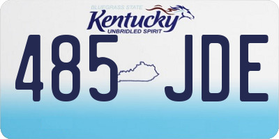 KY license plate 485JDE