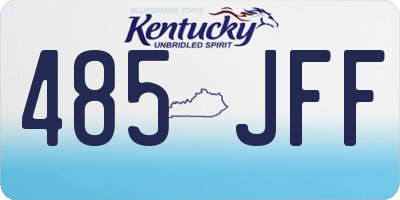 KY license plate 485JFF