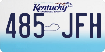 KY license plate 485JFH