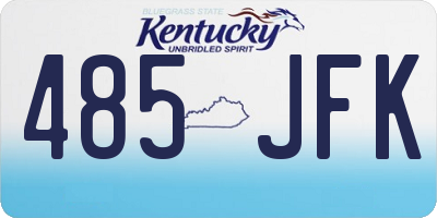 KY license plate 485JFK