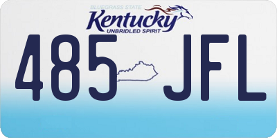 KY license plate 485JFL