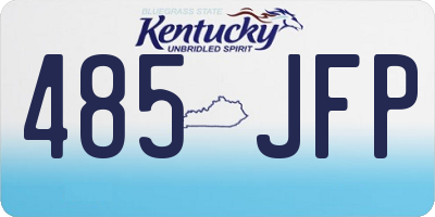 KY license plate 485JFP