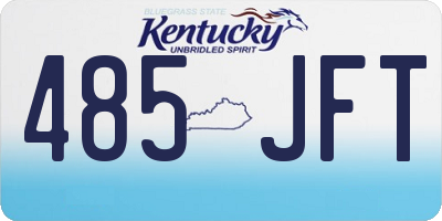 KY license plate 485JFT