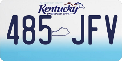 KY license plate 485JFV
