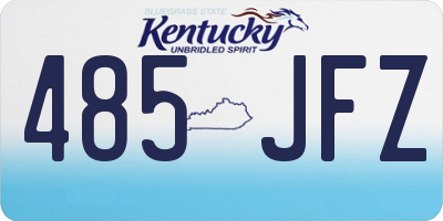 KY license plate 485JFZ