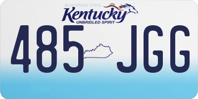 KY license plate 485JGG