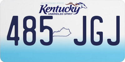 KY license plate 485JGJ