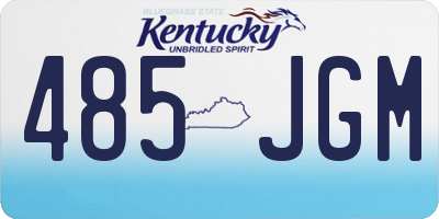 KY license plate 485JGM