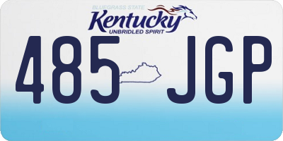 KY license plate 485JGP