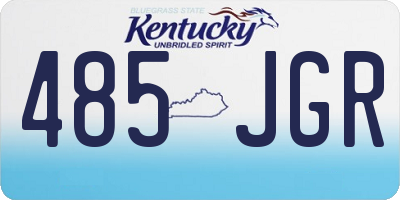 KY license plate 485JGR