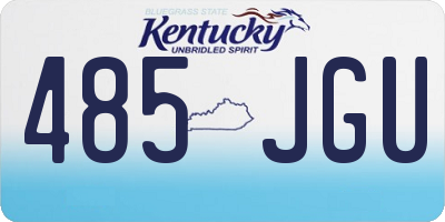 KY license plate 485JGU