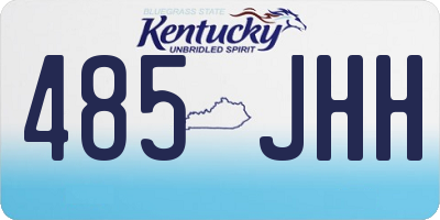KY license plate 485JHH