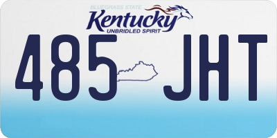 KY license plate 485JHT