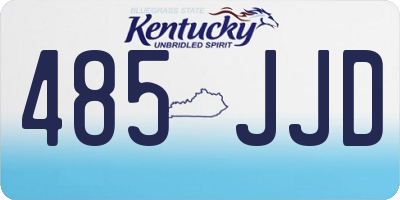 KY license plate 485JJD