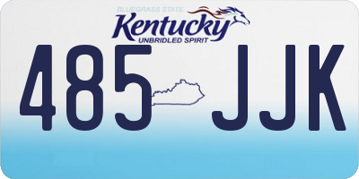 KY license plate 485JJK