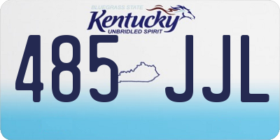 KY license plate 485JJL