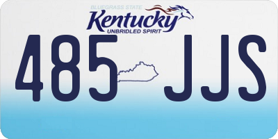 KY license plate 485JJS