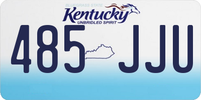 KY license plate 485JJU