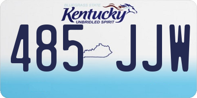 KY license plate 485JJW