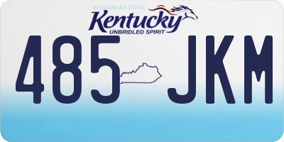 KY license plate 485JKM