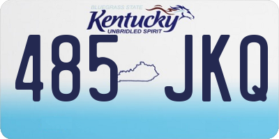 KY license plate 485JKQ