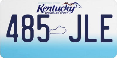 KY license plate 485JLE