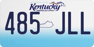 KY license plate 485JLL