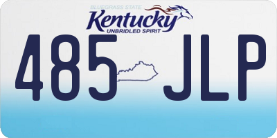 KY license plate 485JLP