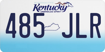 KY license plate 485JLR