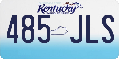 KY license plate 485JLS