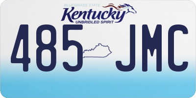 KY license plate 485JMC