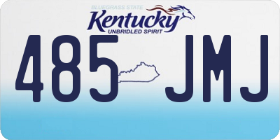 KY license plate 485JMJ