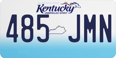 KY license plate 485JMN
