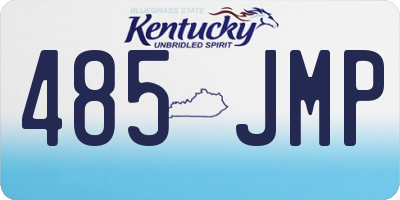 KY license plate 485JMP