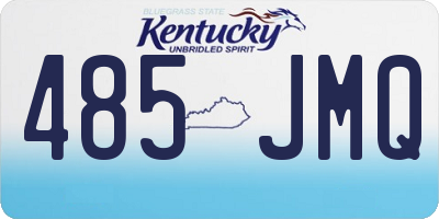 KY license plate 485JMQ