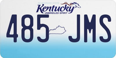 KY license plate 485JMS