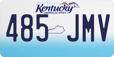 KY license plate 485JMV